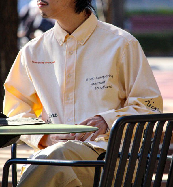 GLOSTER「【気分を上げるフレーズ】ポジティブメッセージシャツ パート2」|シャツ・ブラウス|