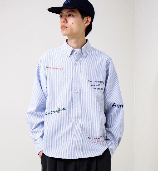 GLOSTER「【気分を上げるフレーズ】ポジティブメッセージシャツ パート2」|シャツ・ブラウス|