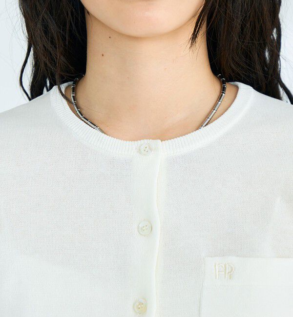 fredy emue「FR刺繍コットン混BASICカーディガン」|カーディガン|