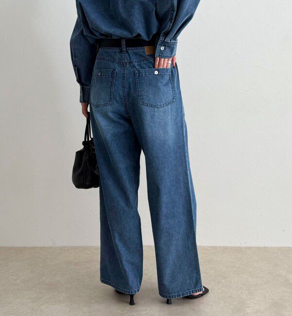 fredy emue「《セットアップ対応》ラップデニムパンツ」|デニム|