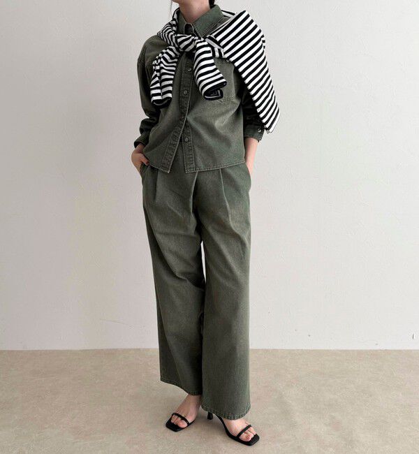 fredy emue「《セットアップ対応》ラップデニムパンツ」|デニム|