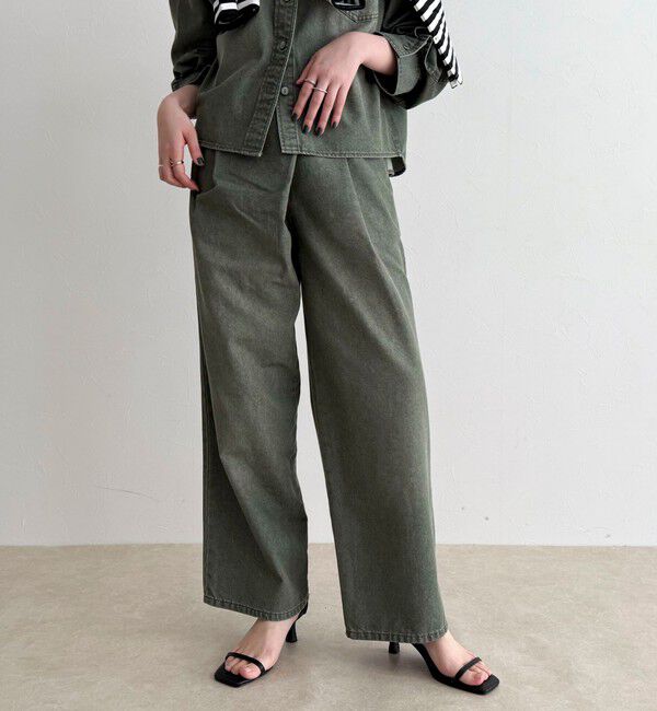 fredy emue「《セットアップ対応》ラップデニムパンツ」|デニム|