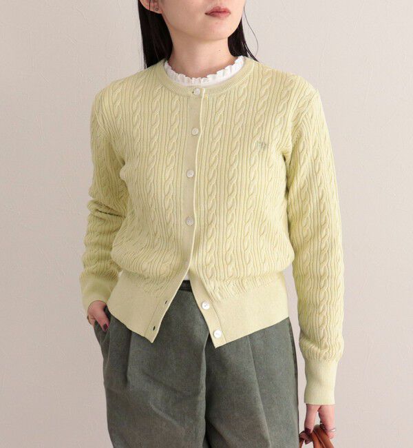 fredy emue「FR刺繍ケーブル柄ニットカーディガン」|カーディガン|