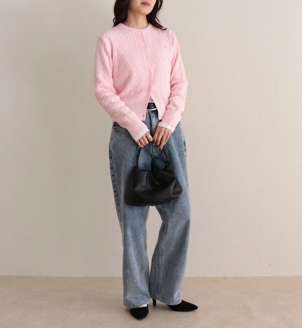 fredy emue「FR刺繍ケーブル柄ニットカーディガン」|カーディガン|