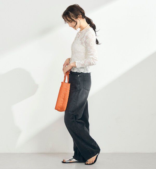 fredy emue「フラワーストレッチレースカーデ」|カーディガン|