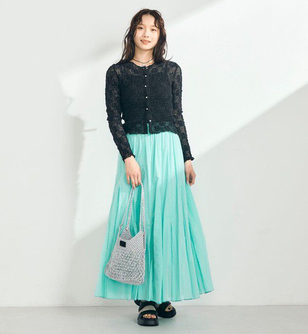 fredy emue「フラワーストレッチレースカーデ」|カーディガン|