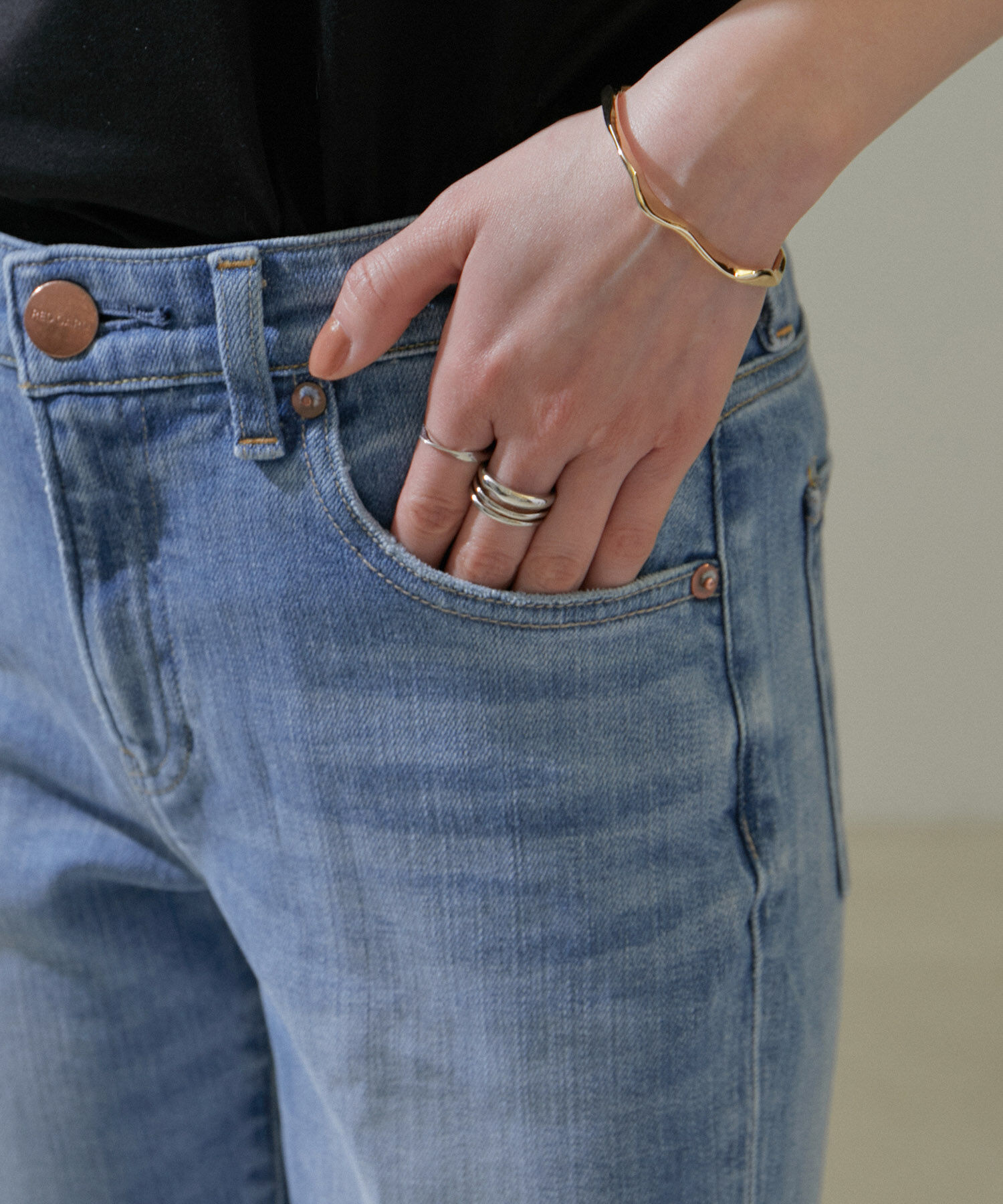 SALON adam et rope'「【RED CARD TOKYO（レッドカートーキョー）】Marmalade Ankle」|デニム|