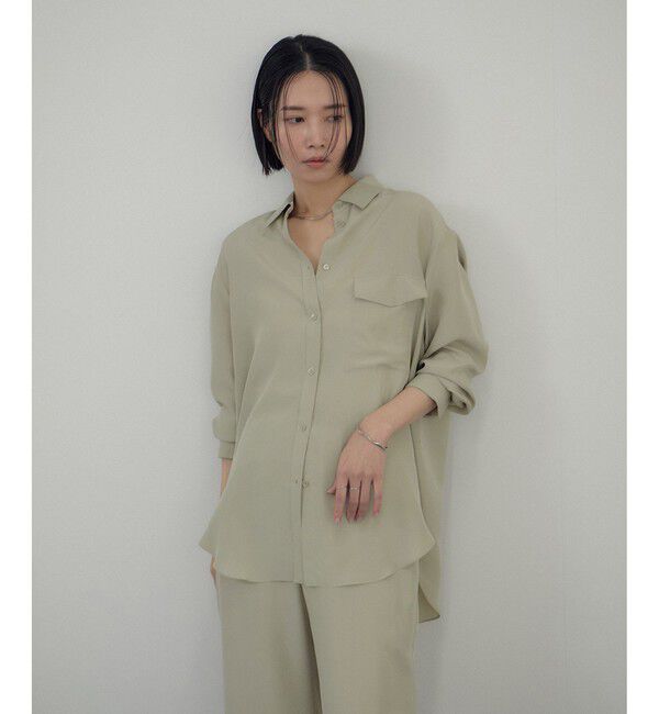 SALON adam et rope'「[26SS]GENTLE SILK シャツ / セットアップ対応・洗える」|シャツ・ブラウス|