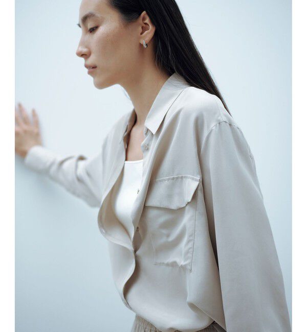 SALON adam et rope'「[26SS]GENTLE SILK シャツ / セットアップ対応・洗える」|シャツ・ブラウス|