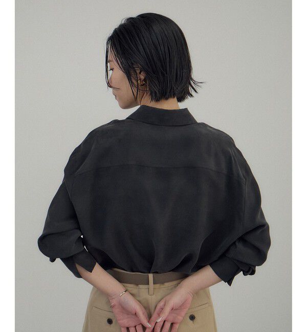 SALON adam et rope'「[26SS]GENTLE SILK シャツ / セットアップ対応・洗える」|シャツ・ブラウス|