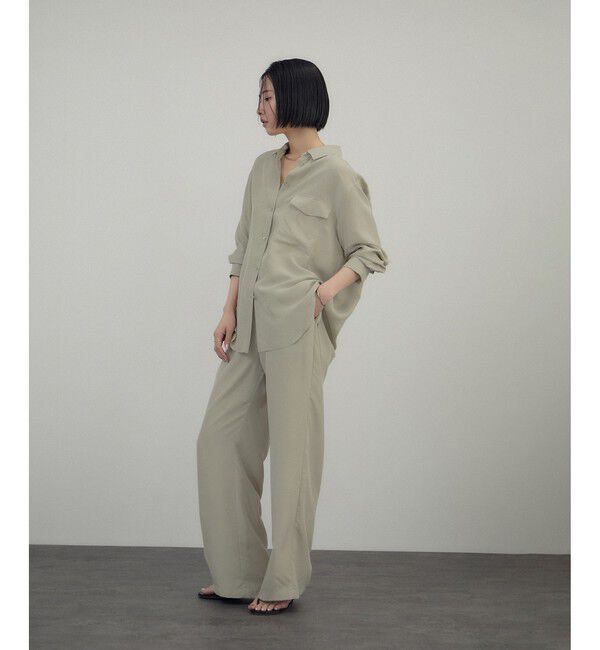 SALON adam et rope'「[26SS]GENTLE SILK シャツ / セットアップ対応・洗える」|シャツ・ブラウス|