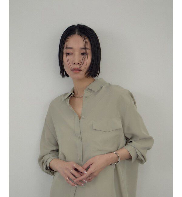 SALON adam et rope'「[26SS]GENTLE SILK シャツ / セットアップ対応・洗える」|シャツ・ブラウス|