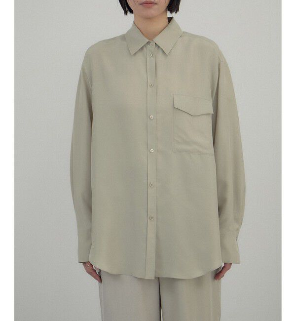 SALON adam et rope'「[26SS]GENTLE SILK シャツ / セットアップ対応・洗える」|シャツ・ブラウス|