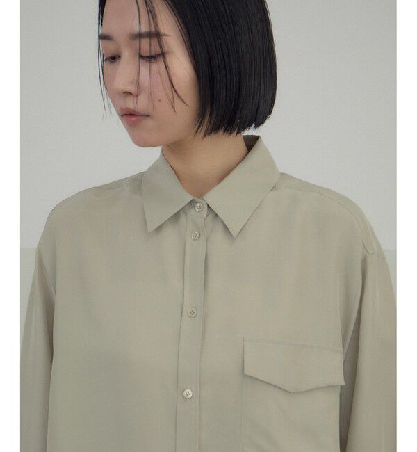 SALON adam et rope'「[26SS]GENTLE SILK シャツ / セットアップ対応・洗える」|シャツ・ブラウス|