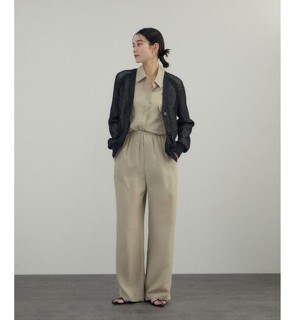 SALON adam et rope'「[26SS]GENTLE SILK シャツ / セットアップ対応・洗える」|シャツ・ブラウス|