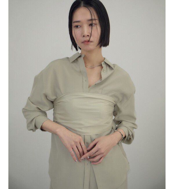 SALON adam et rope'「[26SS]GENTLE SILK シャツ / セットアップ対応・洗える」|シャツ・ブラウス|