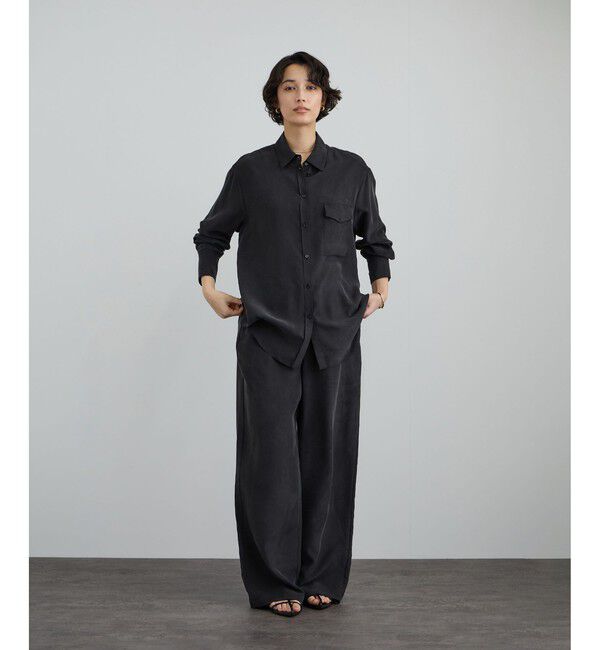 SALON adam et rope'「[26SS]GENTLE SILK シャツ / セットアップ対応・洗える」|シャツ・ブラウス|
