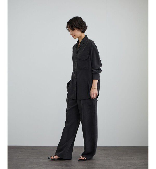 SALON adam et rope'「[26SS]GENTLE SILK シャツ / セットアップ対応・洗える」|シャツ・ブラウス|