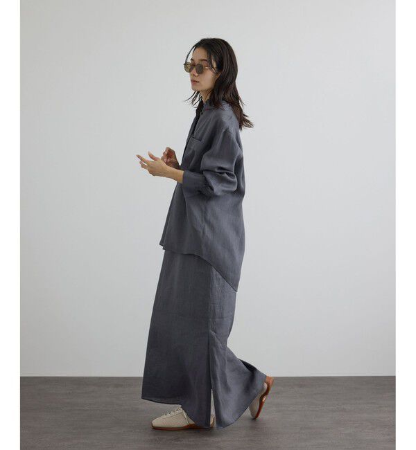 SALON adam et rope'「リネンオーバーシャツ / GENTLE LINEN」|シャツ・ブラウス|