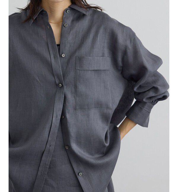 SALON adam et rope'「リネンオーバーシャツ / GENTLE LINEN」|シャツ・ブラウス|