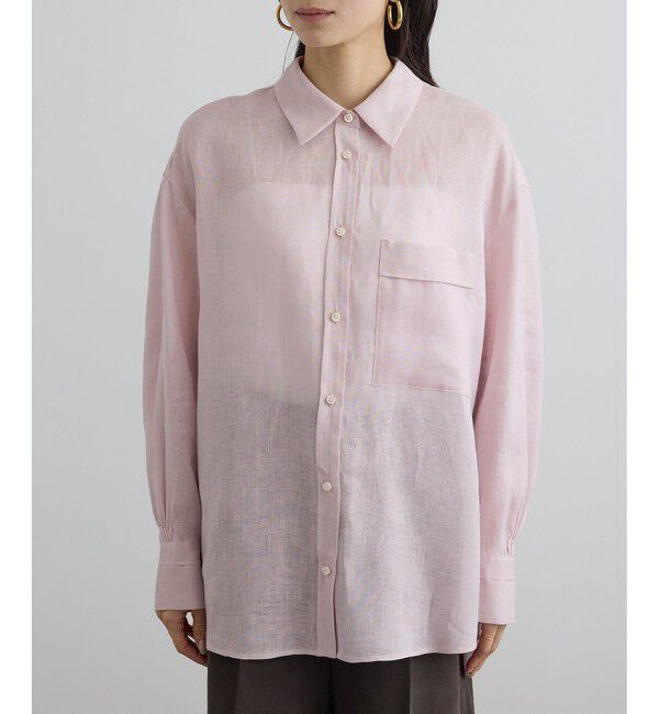 SALON adam et rope'「リネンオーバーシャツ / GENTLE LINEN」|シャツ・ブラウス|