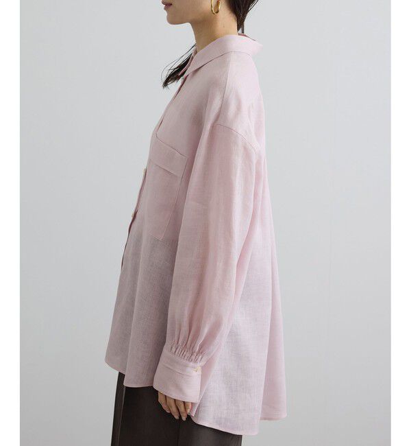SALON adam et rope'「リネンオーバーシャツ / GENTLE LINEN」|シャツ・ブラウス|