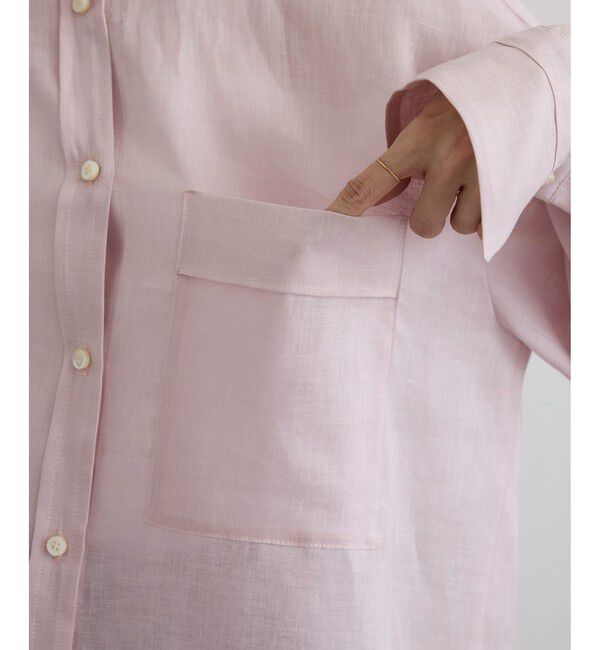 SALON adam et rope'「リネンオーバーシャツ / GENTLE LINEN」|シャツ・ブラウス|