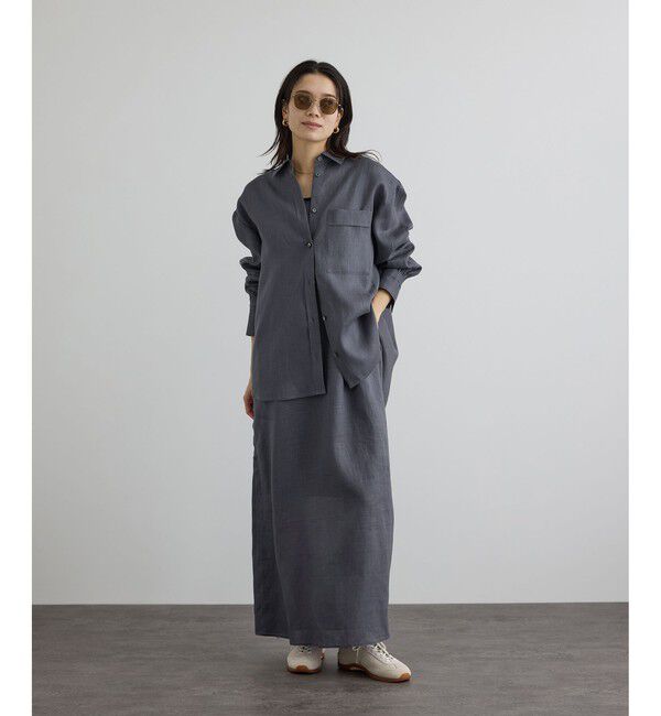 SALON adam et rope'「リネンオーバーシャツ / GENTLE LINEN」|シャツ・ブラウス|