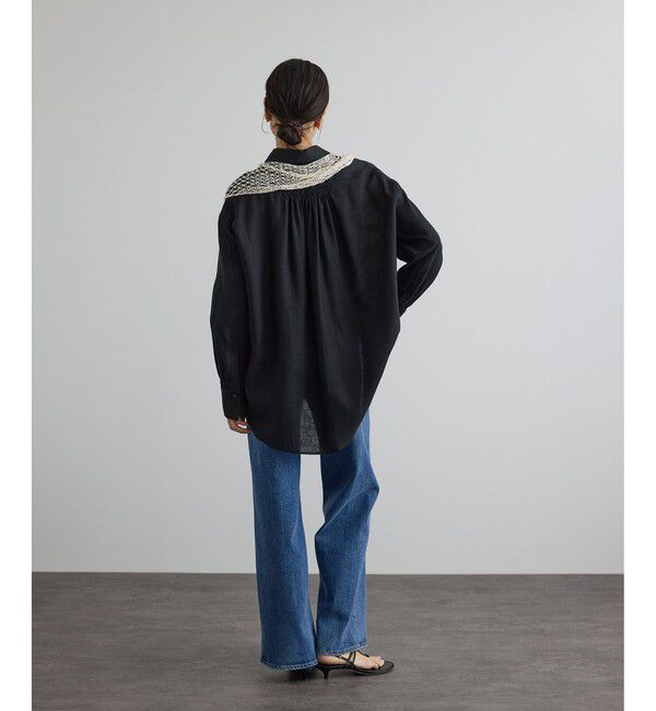 SALON adam et rope'「リネンオーバーシャツ / GENTLE LINEN」|シャツ・ブラウス|