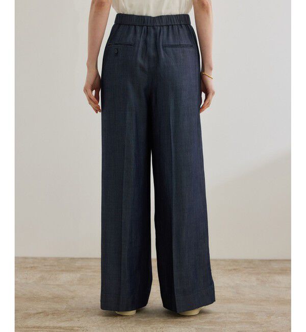 ROPE「【洗える】テンセルデニムイージーパンツ」|チノ|