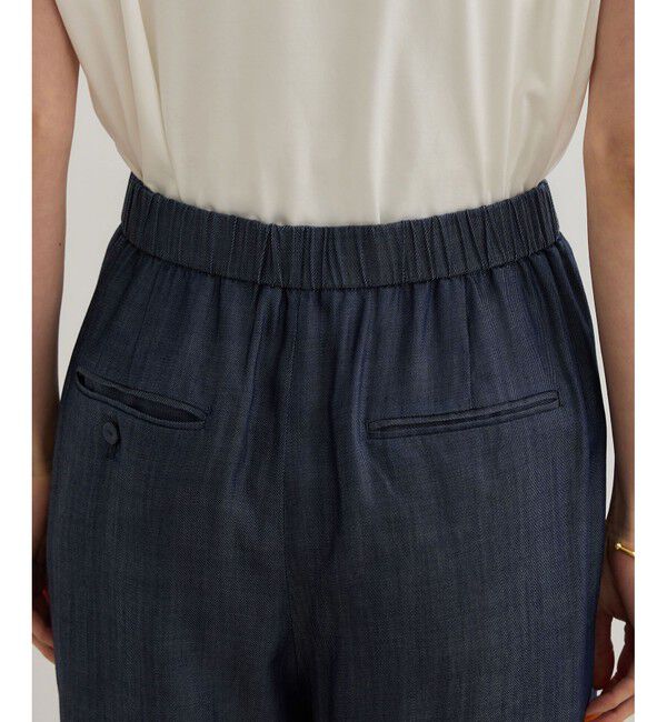 ROPE「【洗える】テンセルデニムイージーパンツ」|チノ|