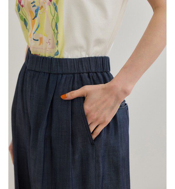 ROPE「【洗える】テンセルデニムイージーパンツ」|チノ|