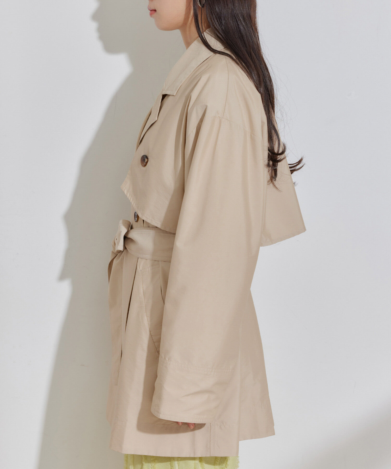 VIS「【セットアップ対応】マルチWAYミドル丈ジレトレンチコート」|トレンチコート|