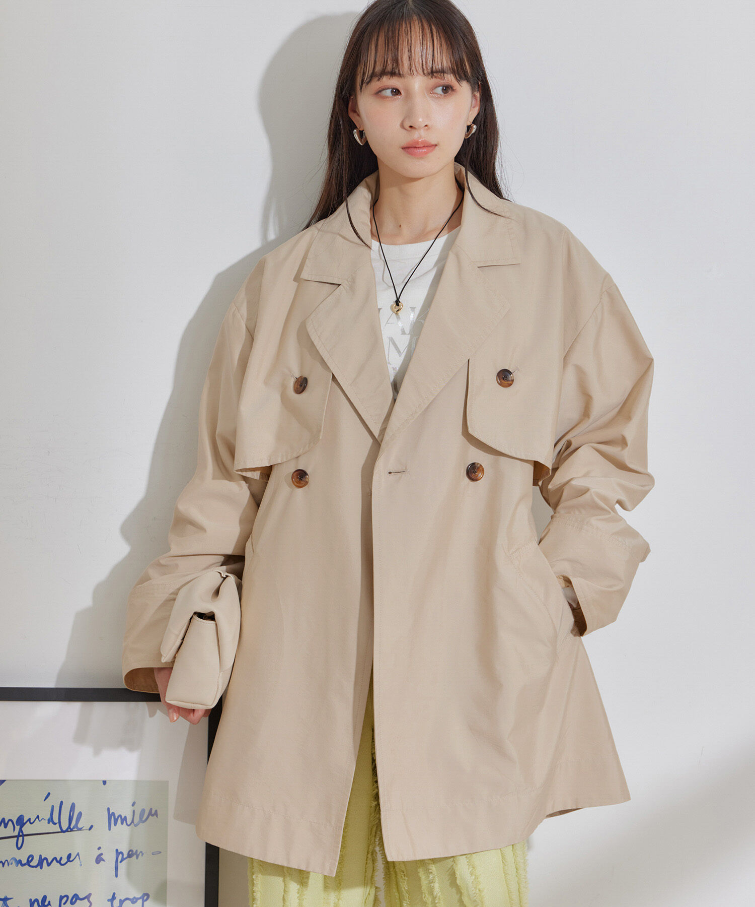 VIS「【セットアップ対応】マルチWAYミドル丈ジレトレンチコート」|トレンチコート|