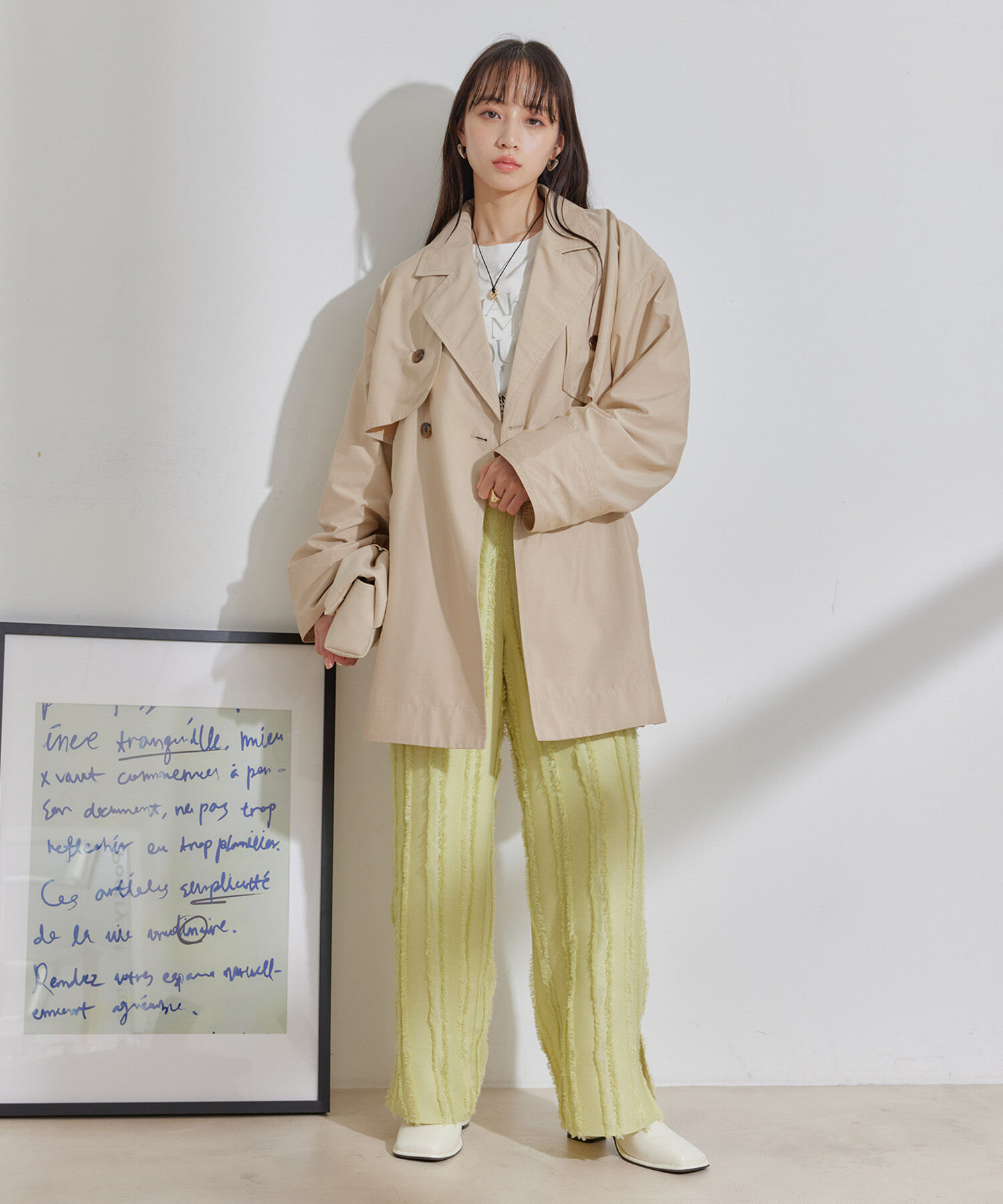 VIS「【セットアップ対応】マルチWAYミドル丈ジレトレンチコート」|トレンチコート|