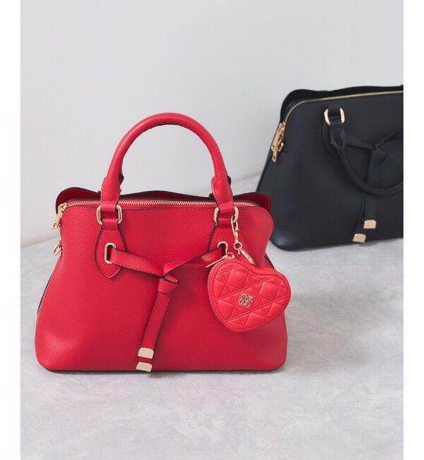 VIS「ハートキルティングポーチチャーム」|チャーム・キーホルダー|