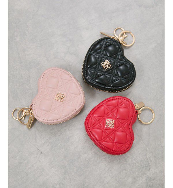 VIS「ハートキルティングポーチチャーム」|チャーム・キーホルダー|