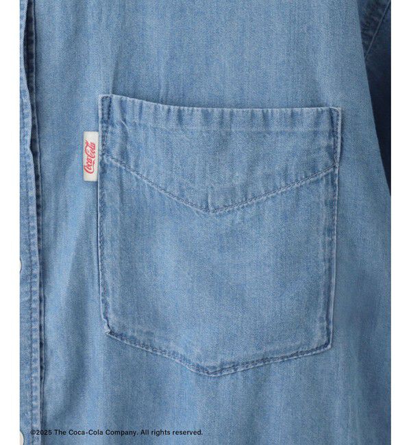 VIS「【Coca-Cola】VIS別注バックエンブロイダリークロップドシャツ」|シャツ・ブラウス|