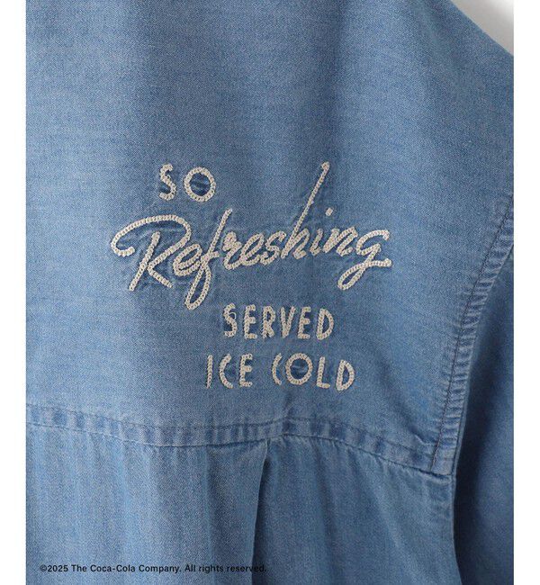 VIS「【Coca-Cola】VIS別注バックエンブロイダリークロップドシャツ」|シャツ・ブラウス|