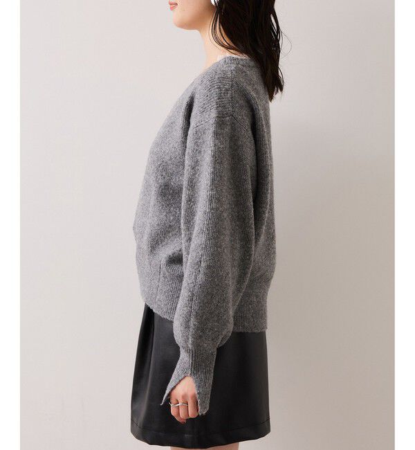 VIS「Vネックレースニットプルオーバー」|ニット・セーター|