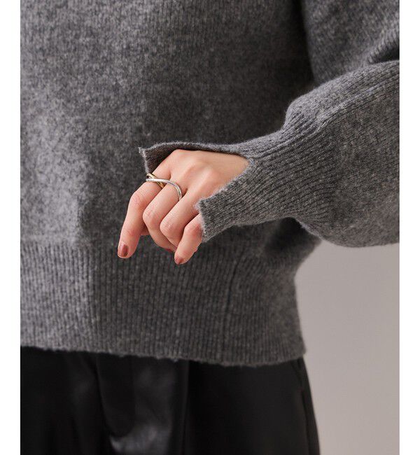 VIS「Vネックレースニットプルオーバー」|ニット・セーター|