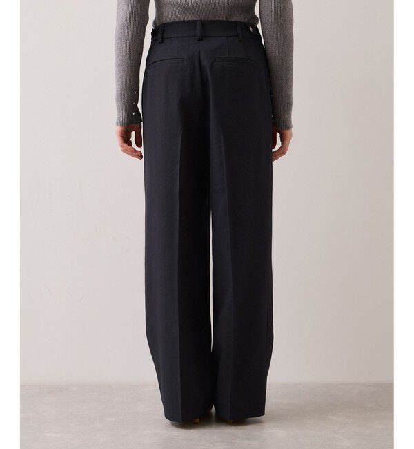 VIS「【美easy】コンフォートストレートワイドパンツ/イージーケア・UVケア・セットアップ対応」|チノ|