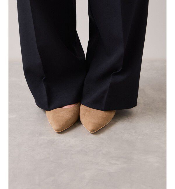 VIS「【美easy】コンフォートストレートワイドパンツ/イージーケア・UVケア・セットアップ対応」|チノ|