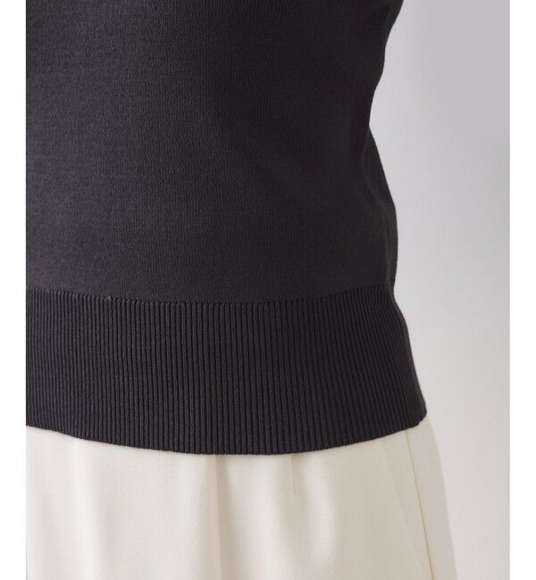 VIS「レースカラーニットプルオーバー/イージーケア」|ニット・セーター|