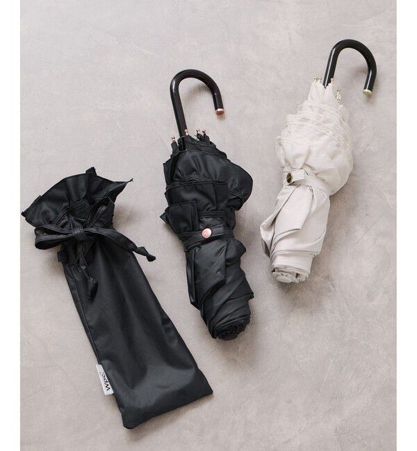 VIS「【WEB限定】【Wpc.】晴雨兼用・遮光クラシックフリル日傘 mini」|傘|