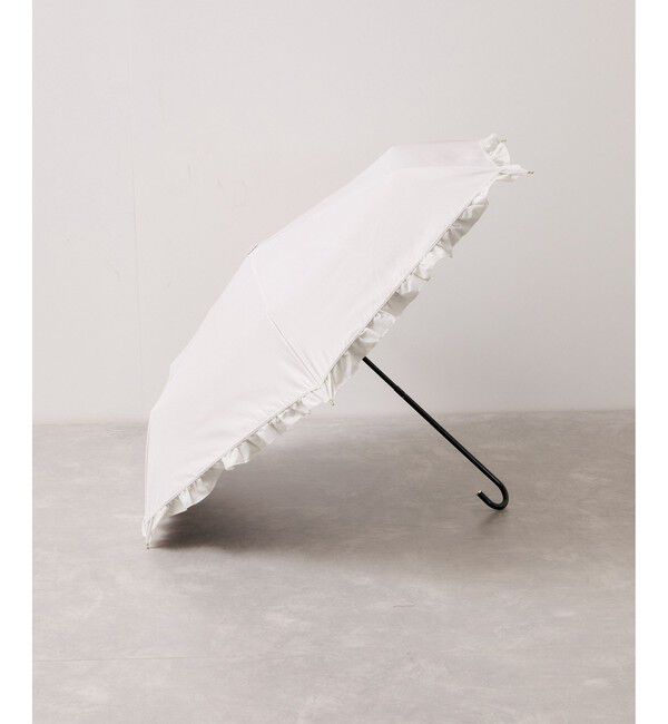 VIS「【WEB限定】【Wpc.】晴雨兼用・遮光クラシックフリル日傘 mini」|傘|オフホワイト(15)