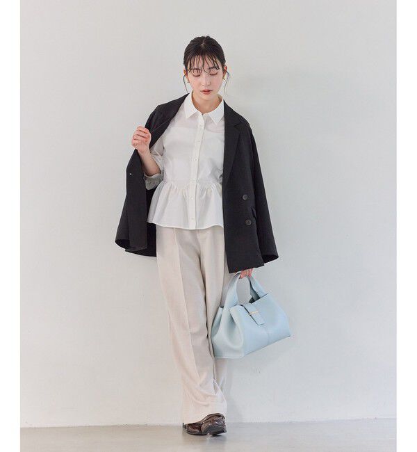 VIS「ウエーブヘムペプラムシャツ」|シャツ・ブラウス|