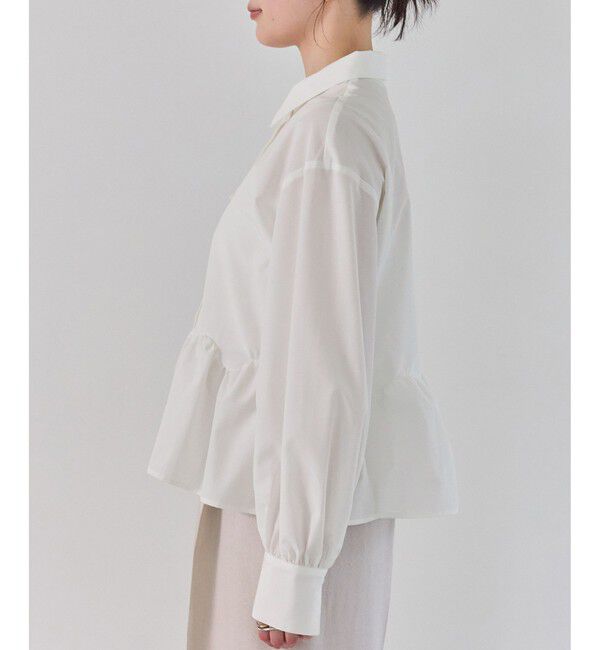 VIS「ウエーブヘムペプラムシャツ」|シャツ・ブラウス|
