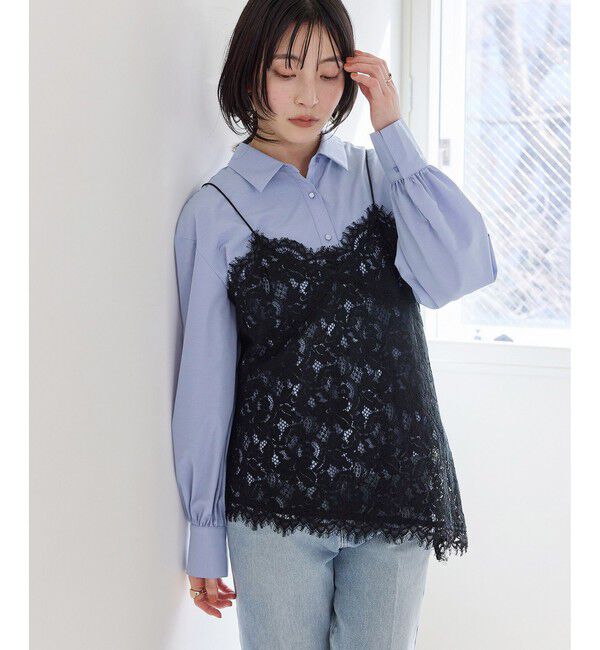 VIS「ウエーブヘムペプラムシャツ」|シャツ・ブラウス|