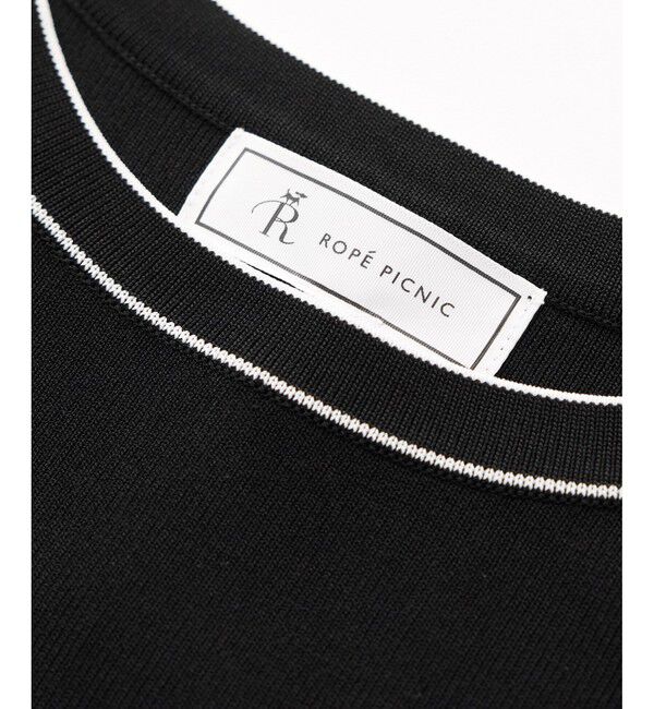 Rope&rsquo;Picnic「【イージーケア・UVカット・接触冷感・洗濯機OK】ハーフスリーブニットプルオーバー」|ニット・セーター|